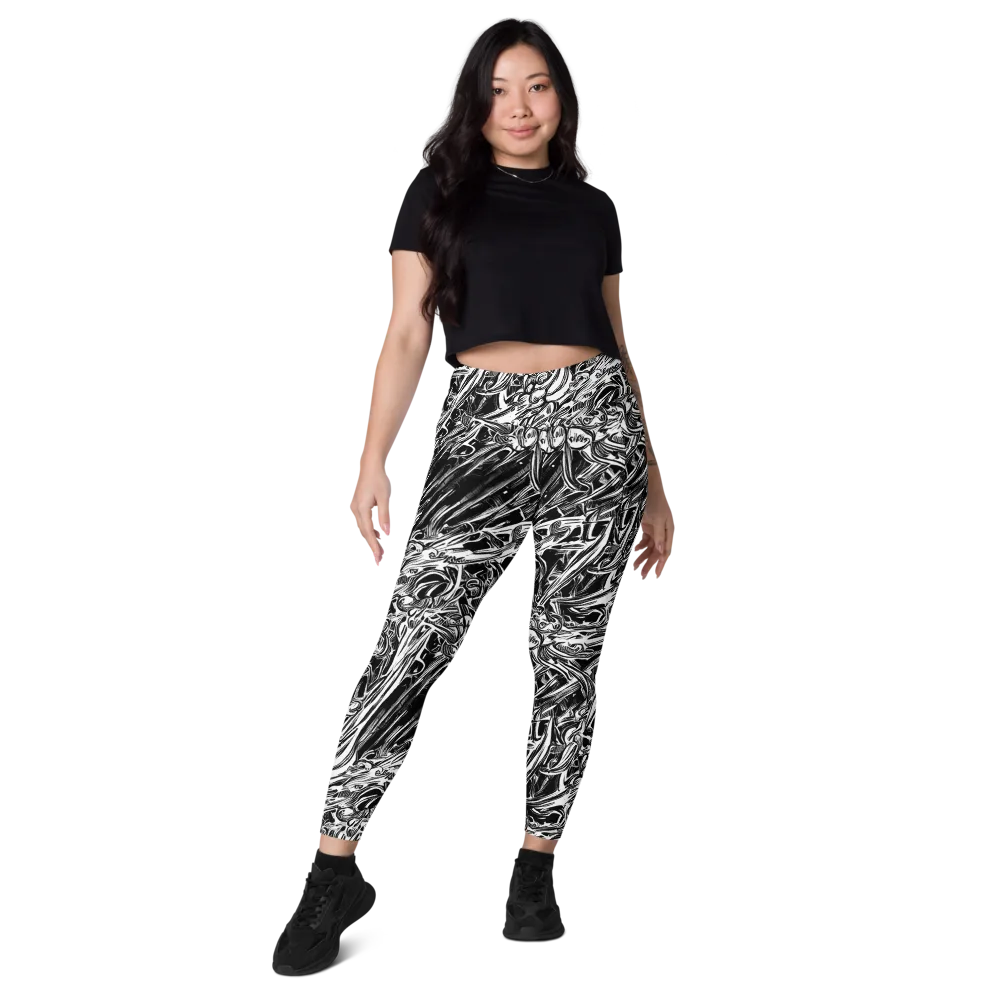 Blackwater Etch on Leggings with Pockets — Front
