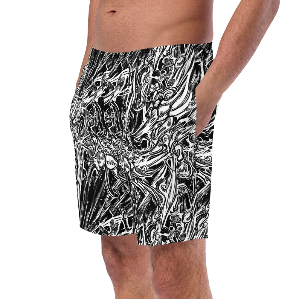 Blackwater Etch on Swim Trunks — Left Front
