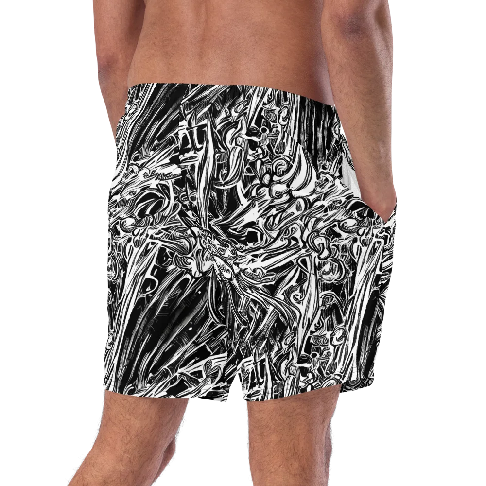 Blackwater Etch on Swim Trunks — Right Back