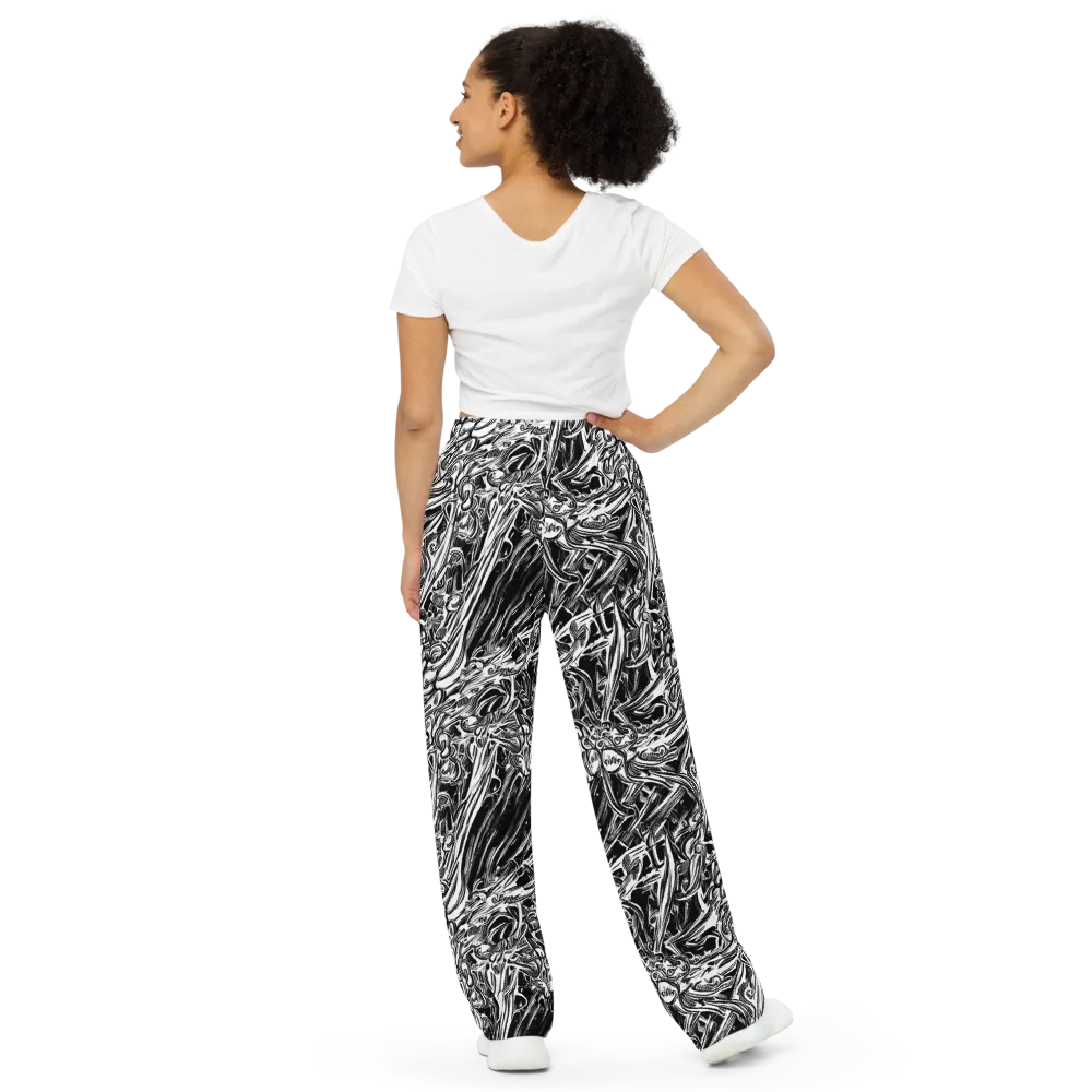 Blackwater Etch on Wide-Leg Pants — Back