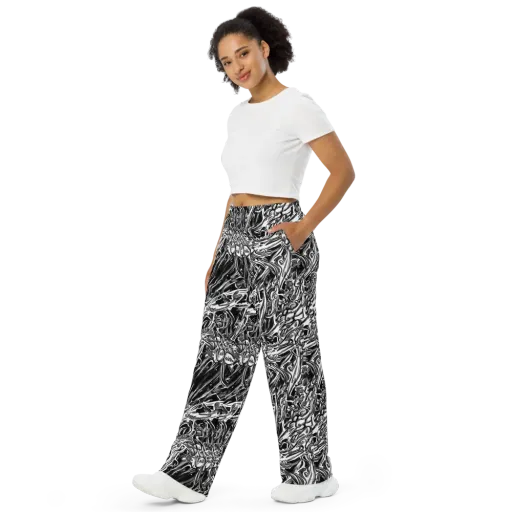 Blackwater Etch on a Wide-Leg Pants