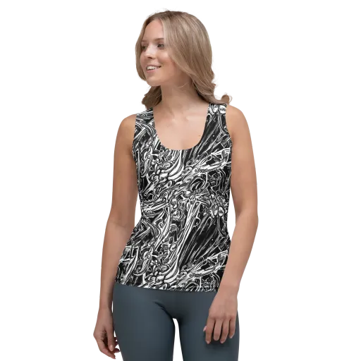Blackwater Etch on a Women's Tank Top