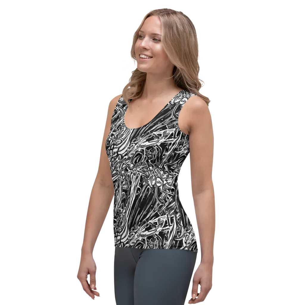 Blackwater Etch on Women's Tank Top — Left Front