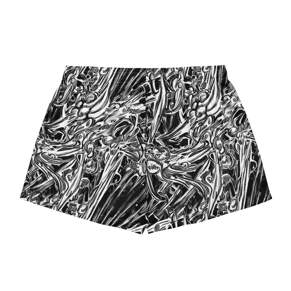 Blackwater Etch on Women's Pajama Shorts — Back
