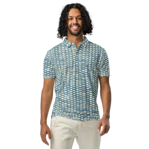 Tidal Archive on a Men's Slim Fit Polo Shirt