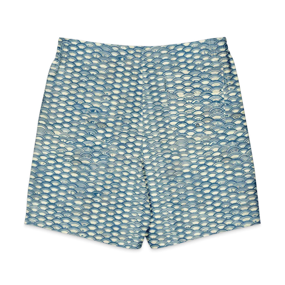 Tidal Archive on Men's Board Shorts — Back