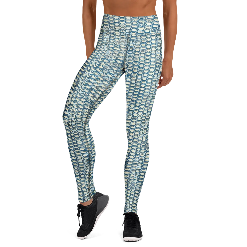 Tidal Archive on Yoga Leggings — Front