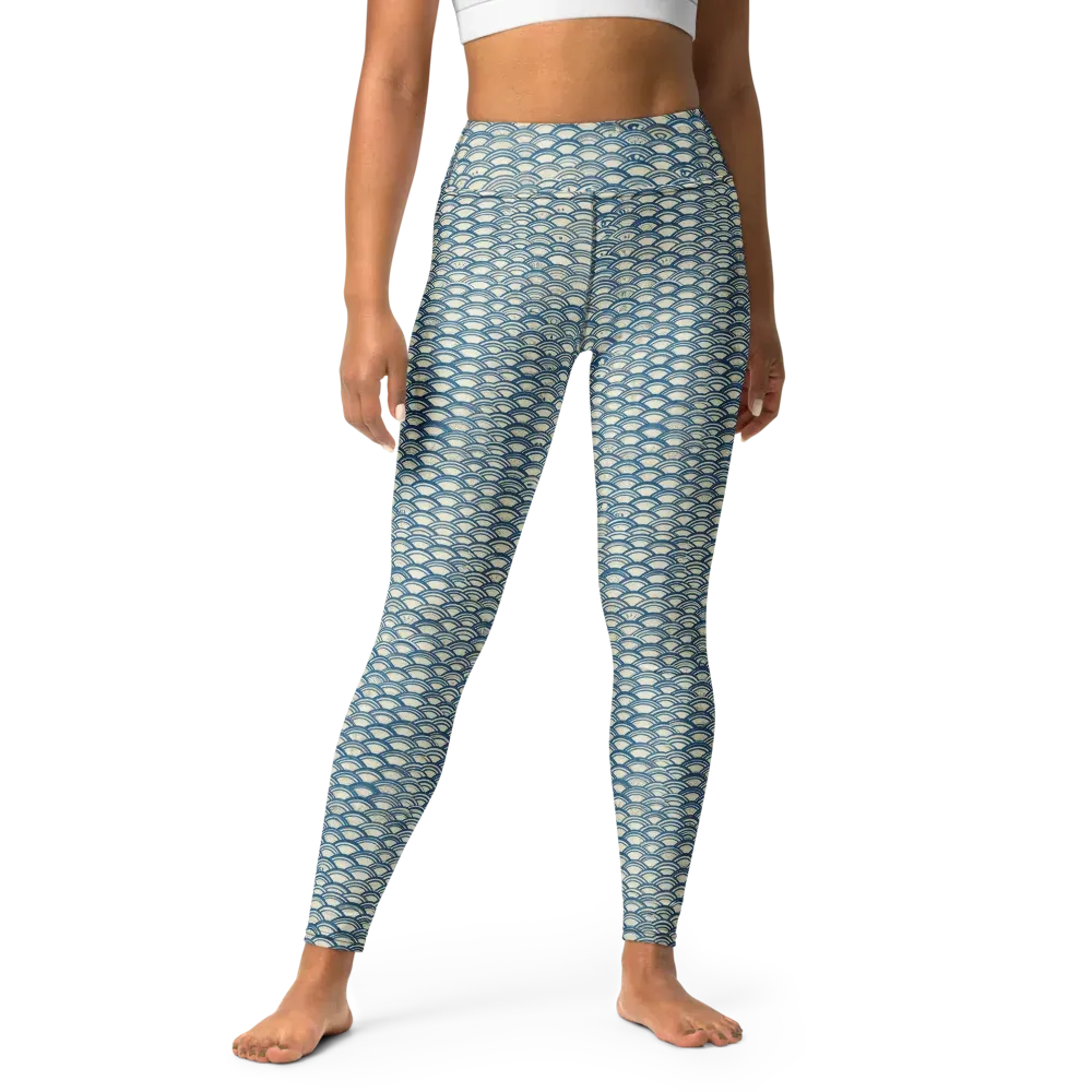 Tidal Archive on Yoga Leggings — Front