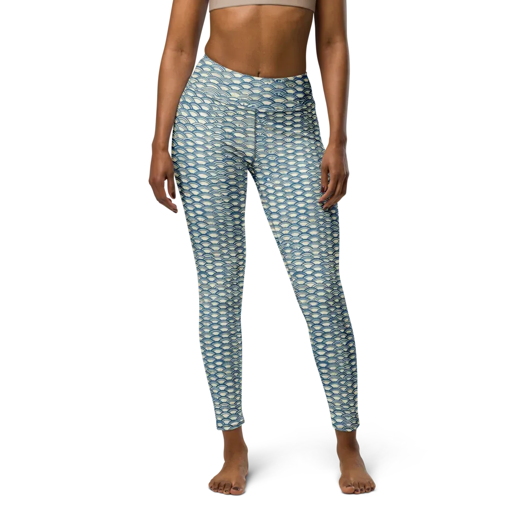 Tidal Archive on Yoga Leggings — Front