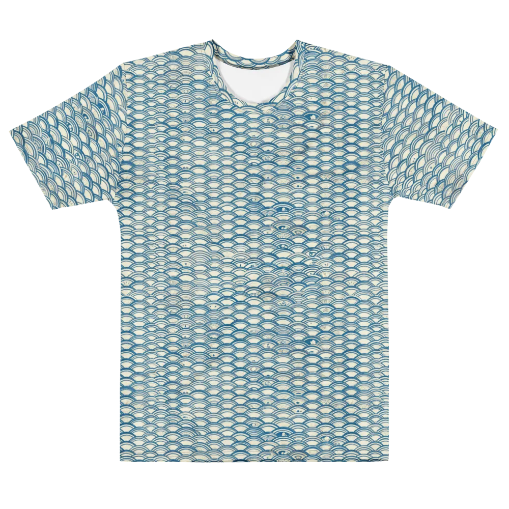 Tidal Archive on Men's Cotton Crew Neck T-Shirt — Front