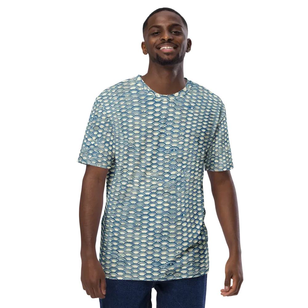 Tidal Archive on Men's Crew Neck T-Shirt — Front