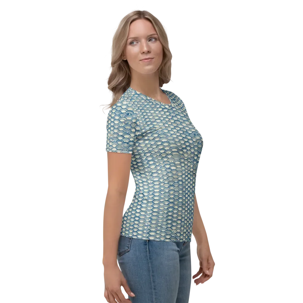 Tidal Archive on Women's Crew Neck T-Shirt — Right