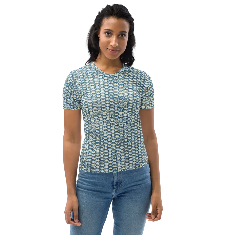 Tidal Archive on Women's Crew Neck T-Shirt — Front