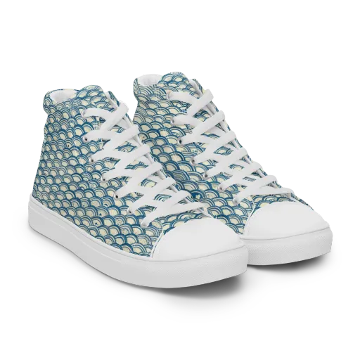 Tidal Archive on a Women's High Top Canvas Shoes