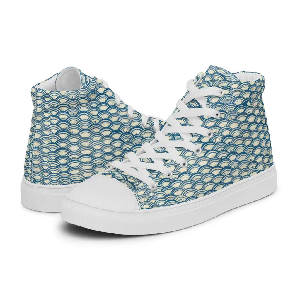 Tidal Archive on Women's High Top Canvas Shoes — Left