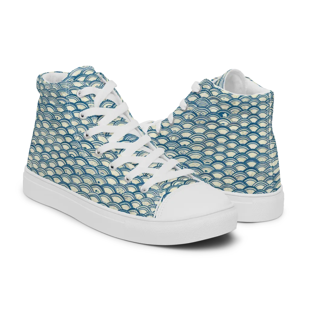 Tidal Archive on Women's High Top Canvas Shoes — Right