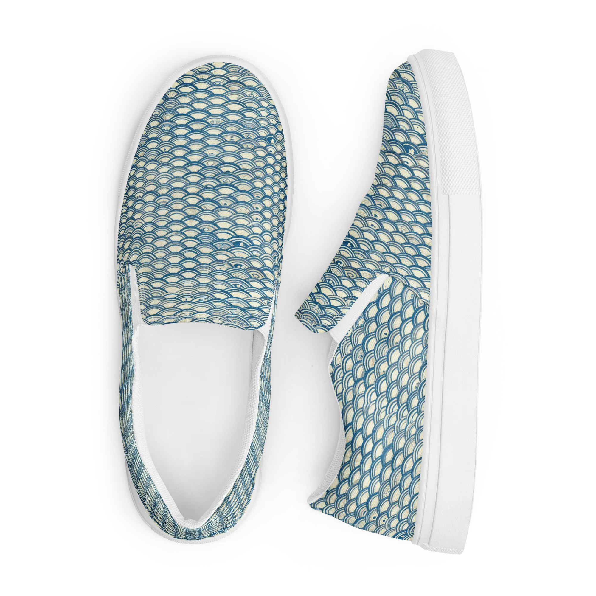 Tidal Archive on Men's Slip-On Canvas Shoes — Front