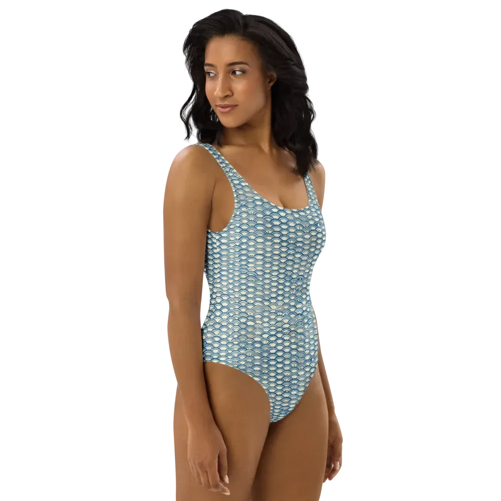 Tidal Archive on One-Piece Swimsuit — Right