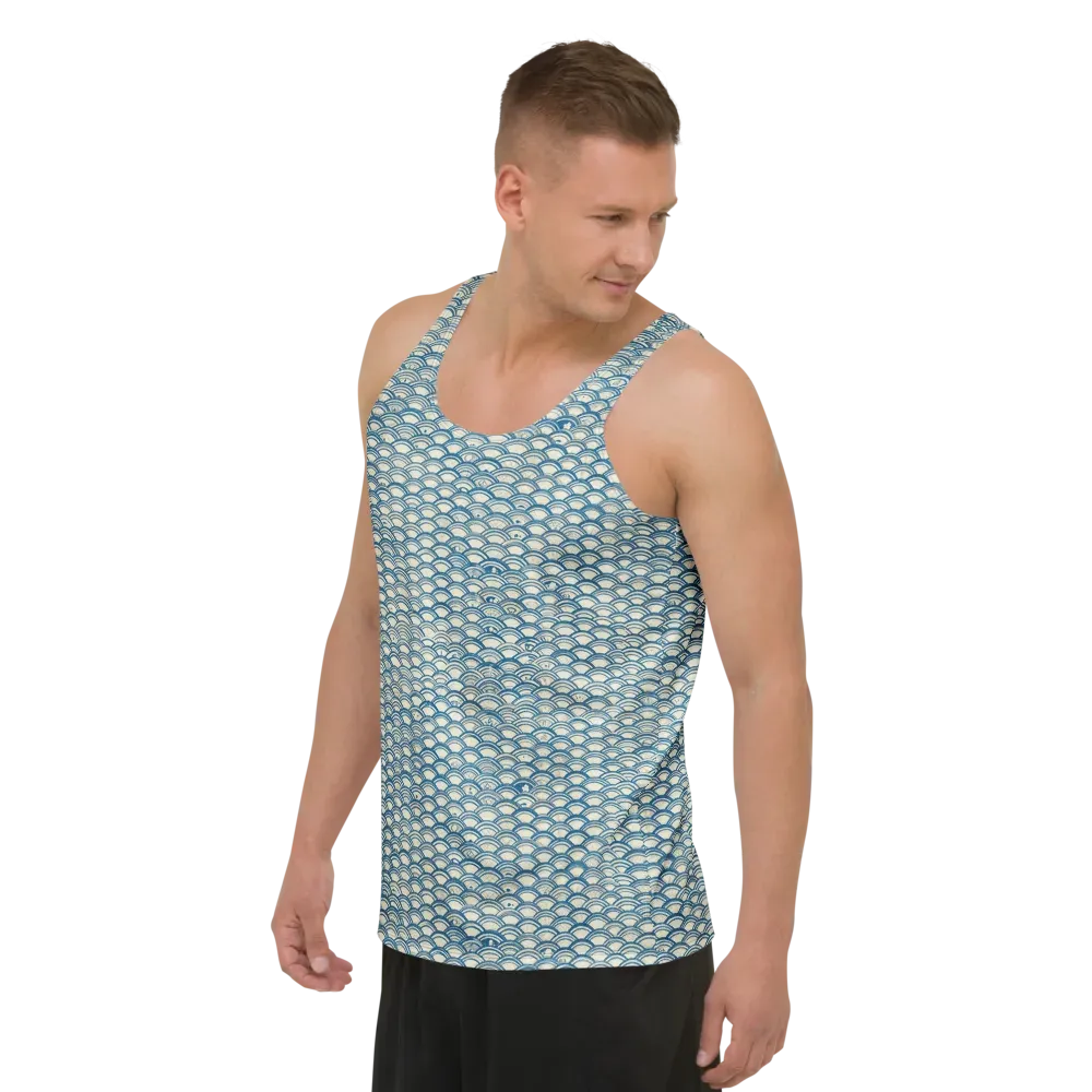 Tidal Archive on Men's Tank Top — Left Front