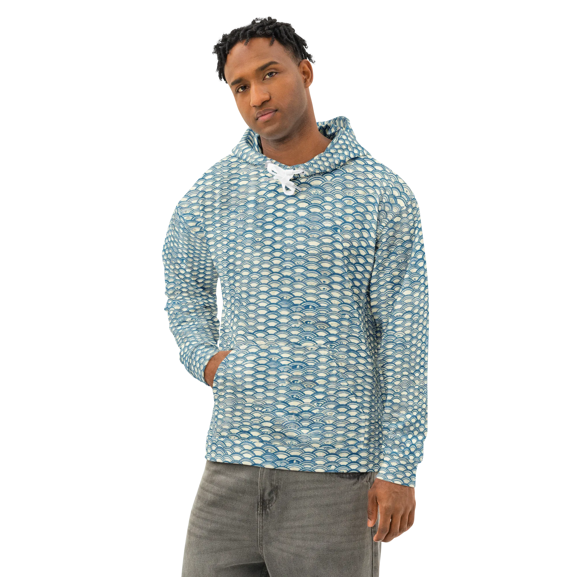 Tidal Archive on Cotton Hoodie — Left Front