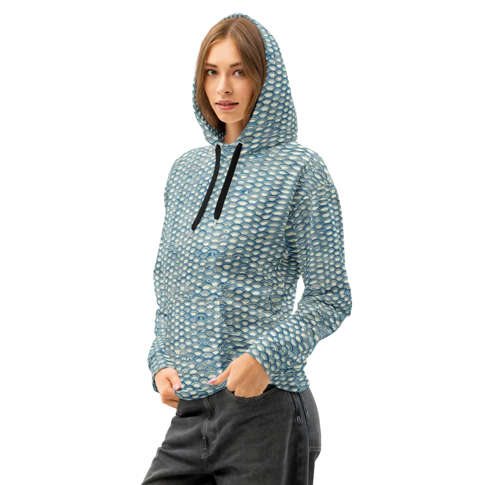 Tidal Archive on Cotton Hoodie — Left Front