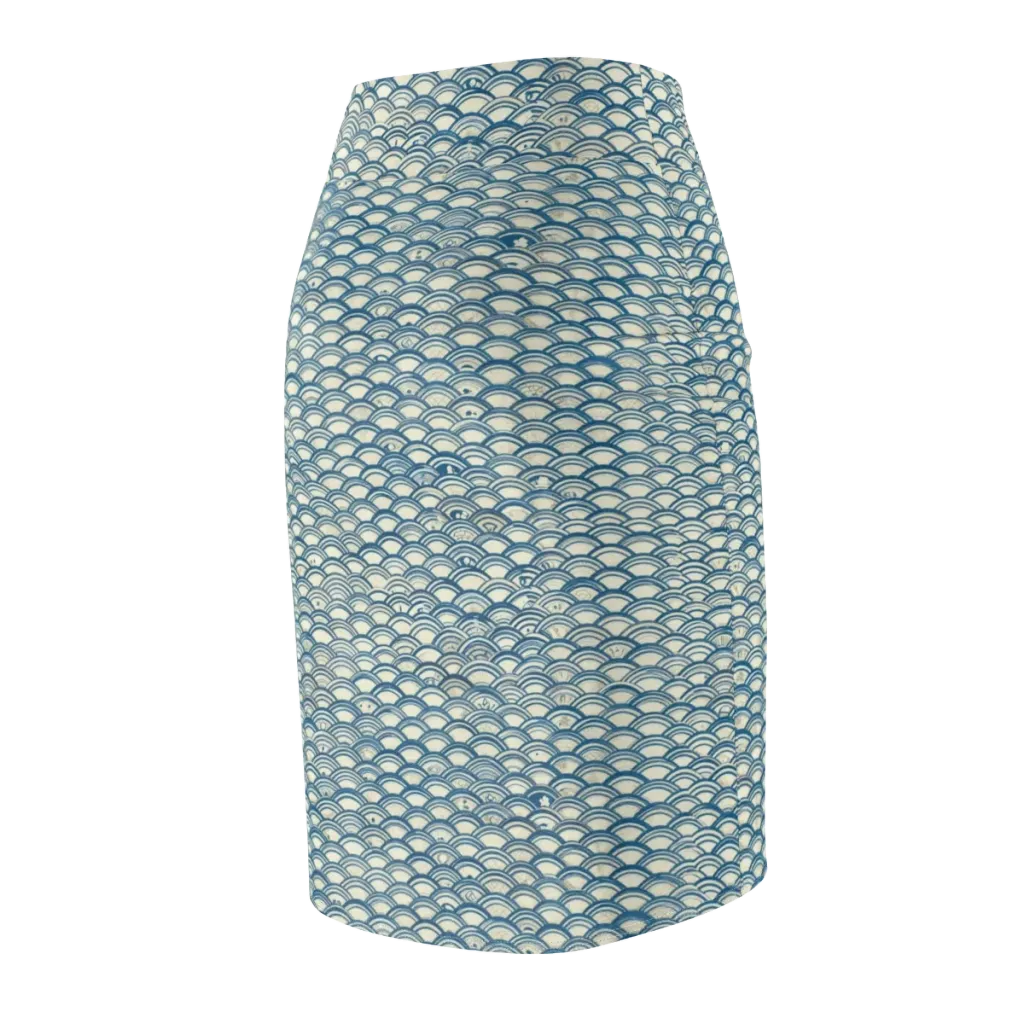 Tidal Archive on Pencil Skirt — Back Side