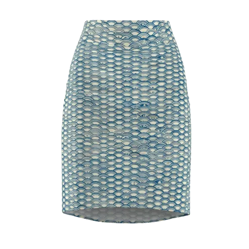 Tidal Archive on a Pencil Skirt