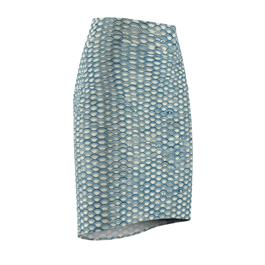 Tidal Archive on Pencil Skirt — Front Side