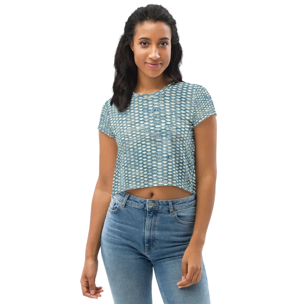Tidal Archive on Crop Tee — Front