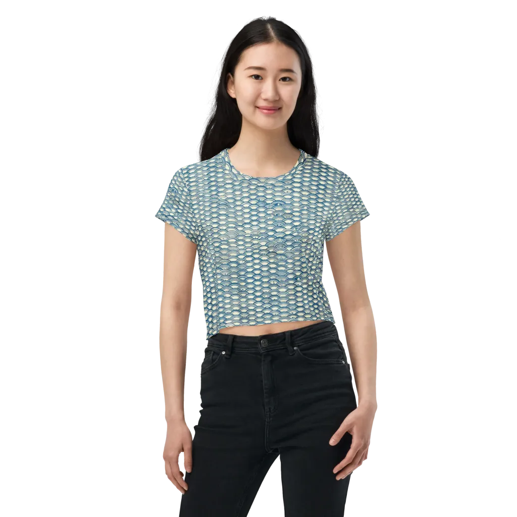 Tidal Archive on Crop Tee — Front