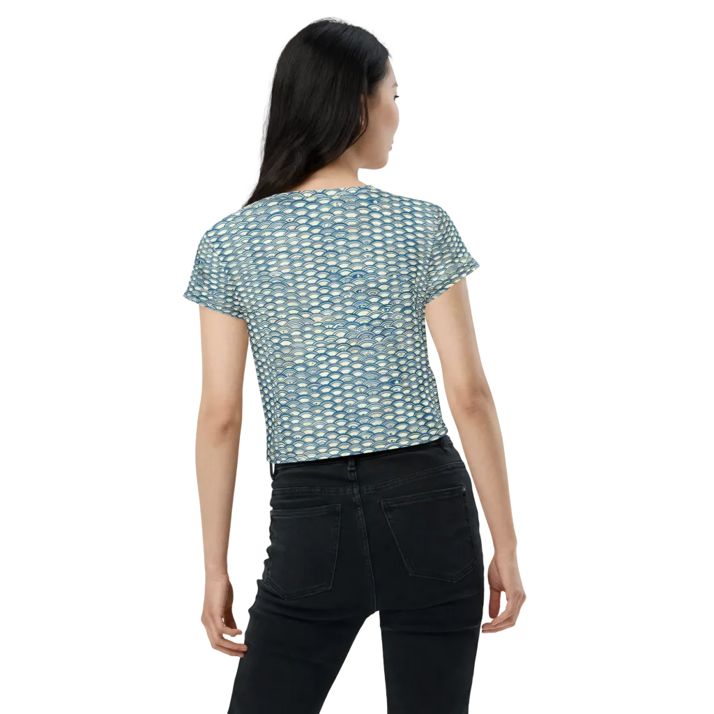 Tidal Archive on Crop Tee — Back