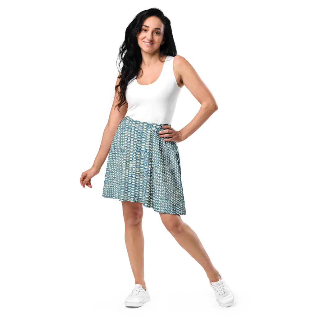 Tidal Archive on Skater Skirt — Front