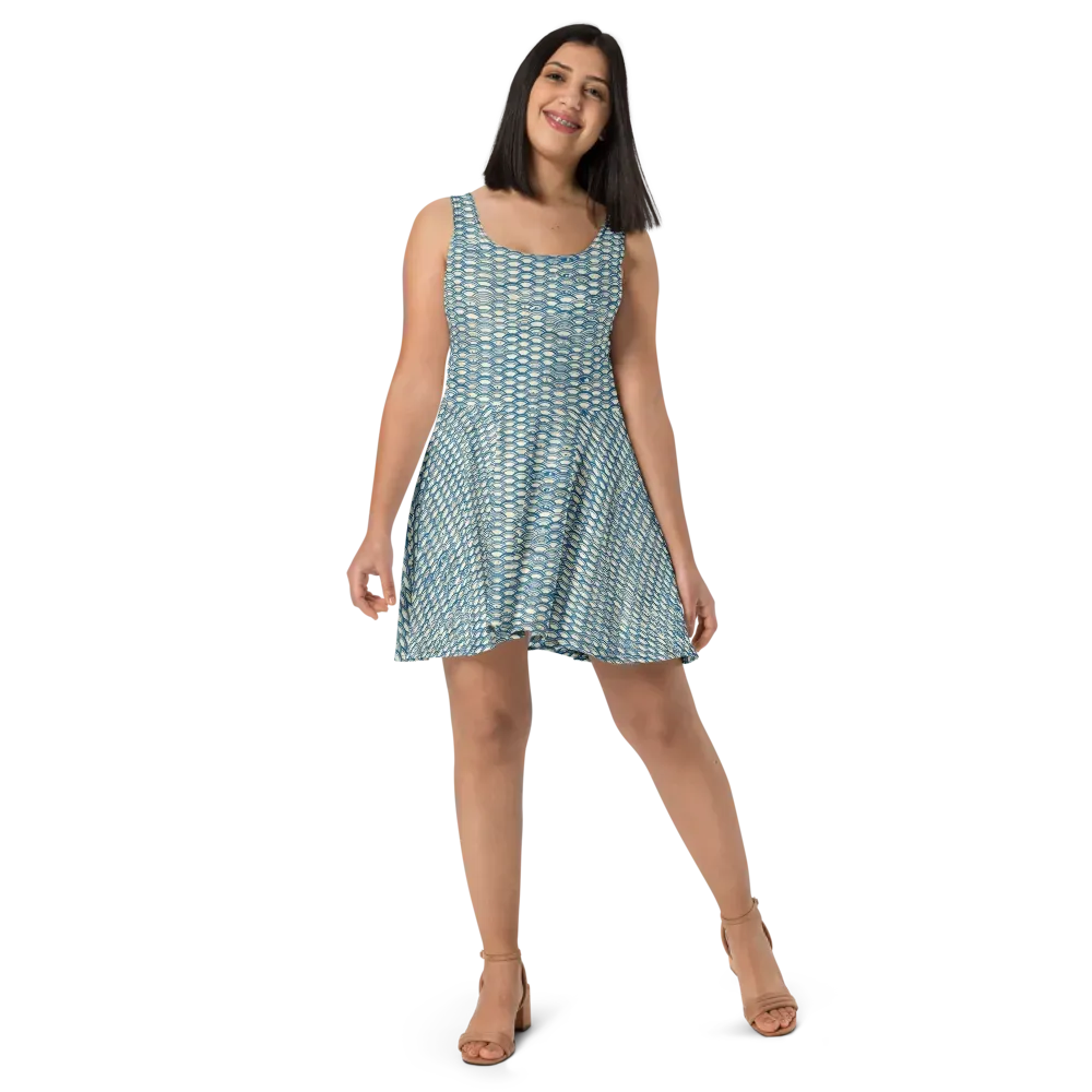 Tidal Archive on Skater Dress — Front