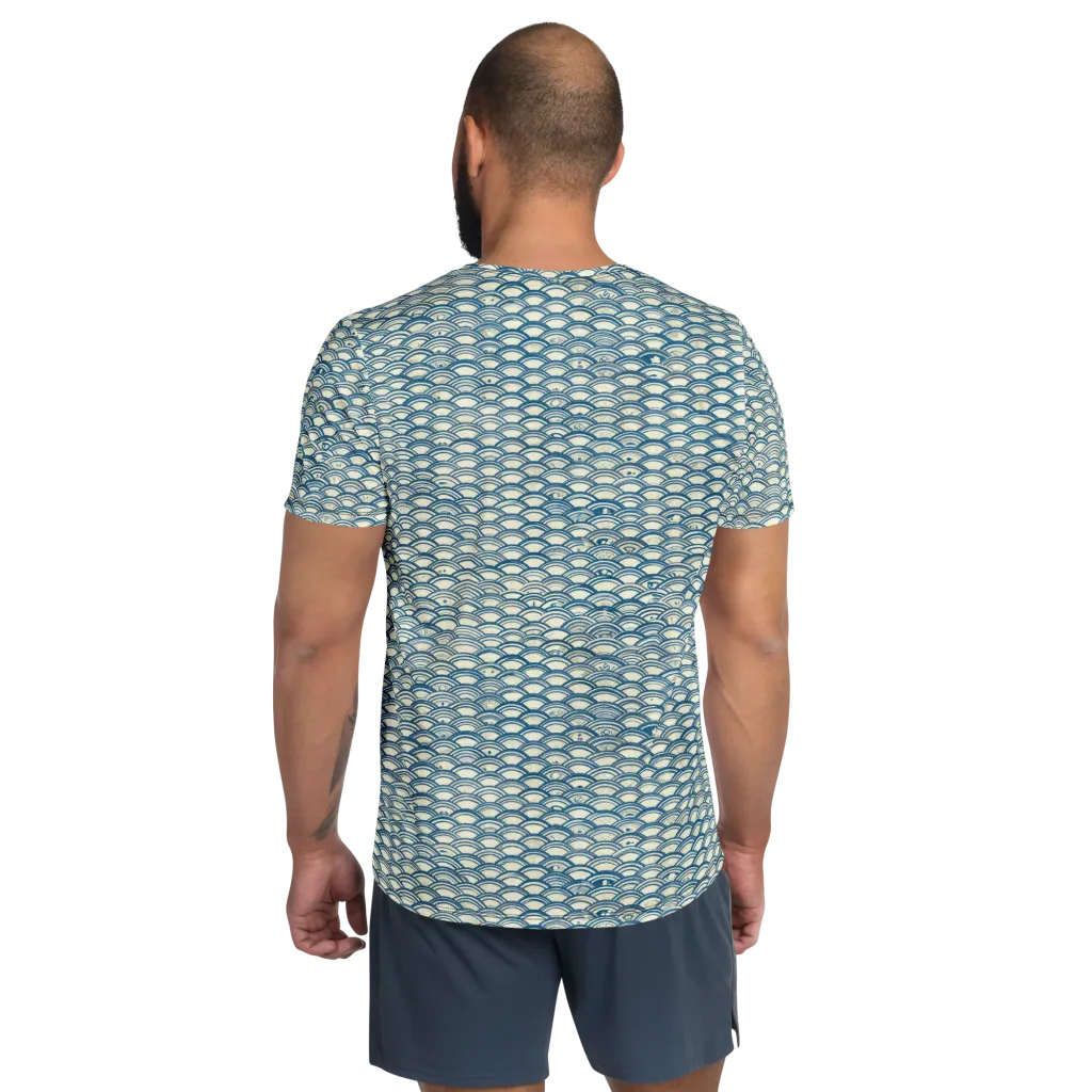 Tidal Archive on Men's Athletic T-Shirt — Back