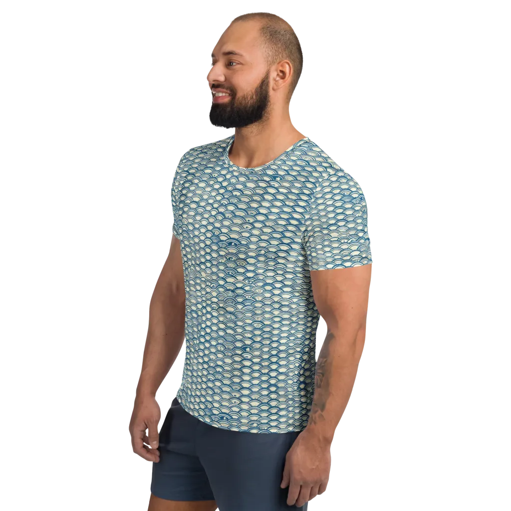 Tidal Archive on Men's Athletic T-Shirt — Left