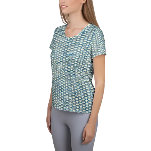 Tidal Archive on a Women's Athletic T-Shirt