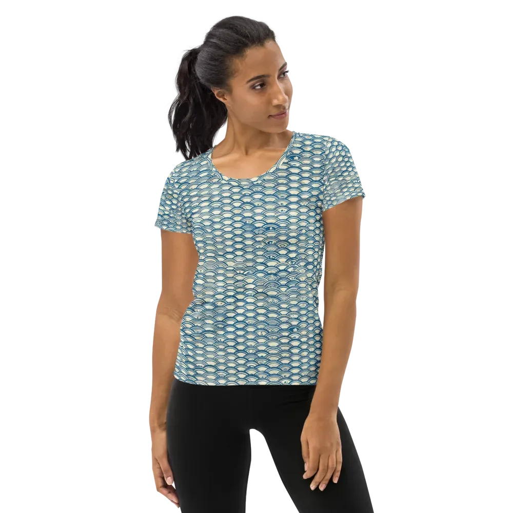 Tidal Archive on Women's Athletic T-Shirt — Front