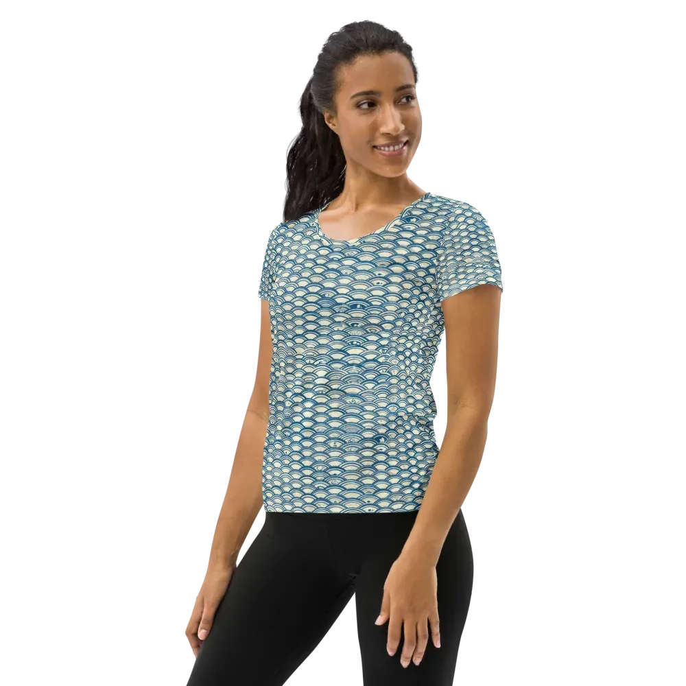 Tidal Archive on Women's Athletic T-Shirt — Left