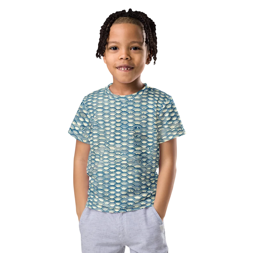 Tidal Archive on Kids Crew Neck T-Shirt — Front