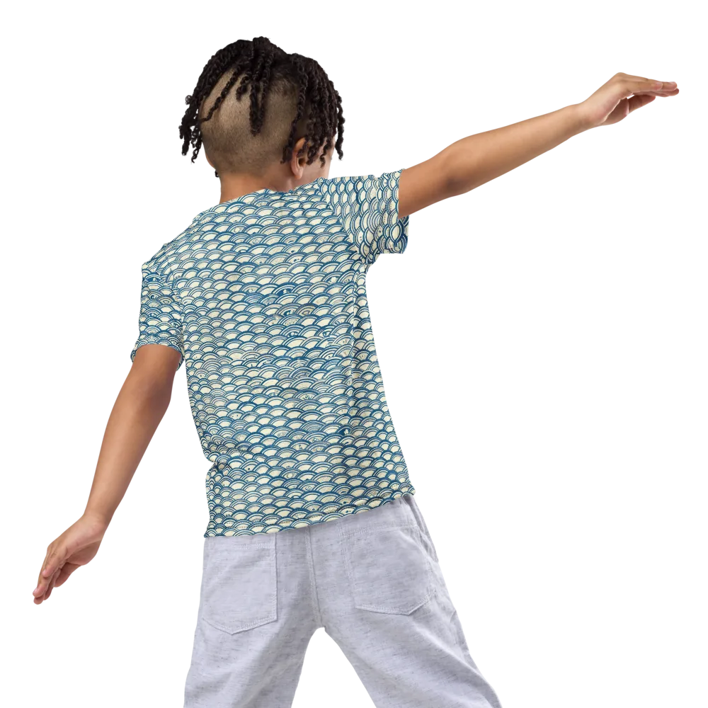 Tidal Archive on Kids Crew Neck T-Shirt — Back