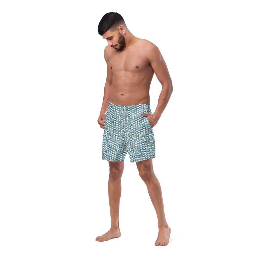 Tidal Archive on Swim Trunks — Left Front