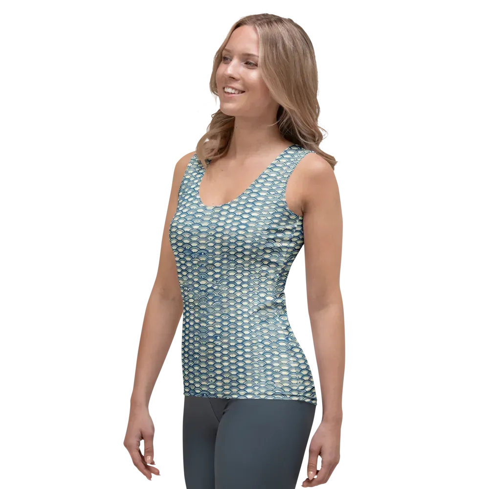 Tidal Archive on Women's Tank Top — Left Front