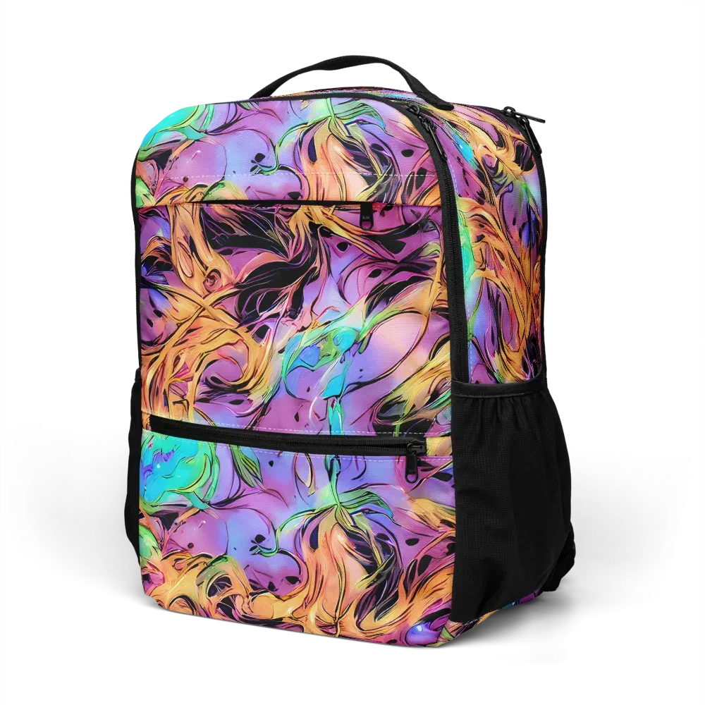 Neon Marigold on Utility Backpack — Left Front