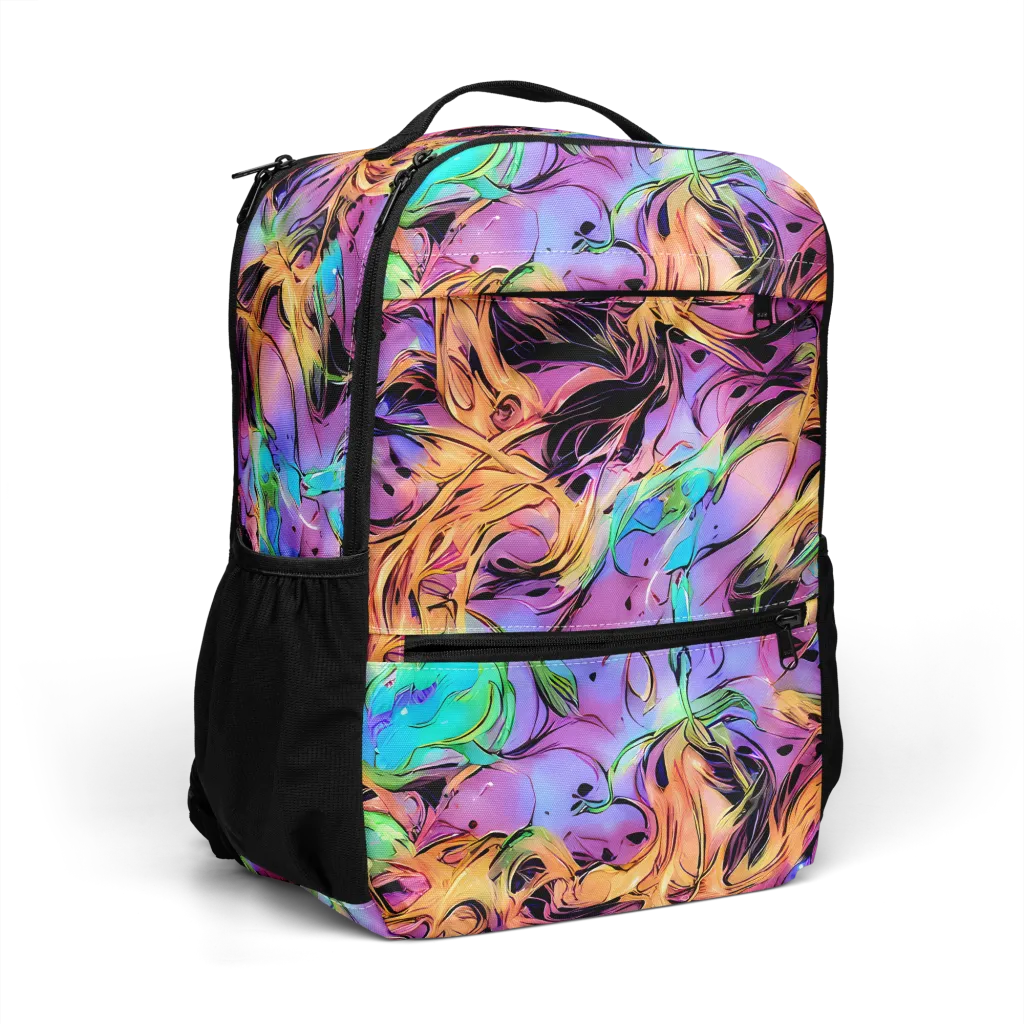 Neon Marigold on Utility Backpack — Right Front