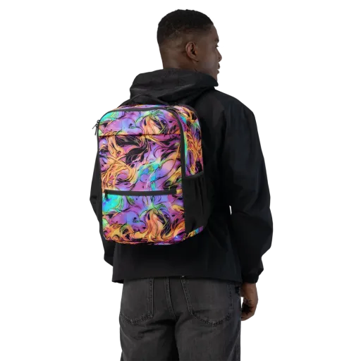 Neon Marigold on a Utility Backpack