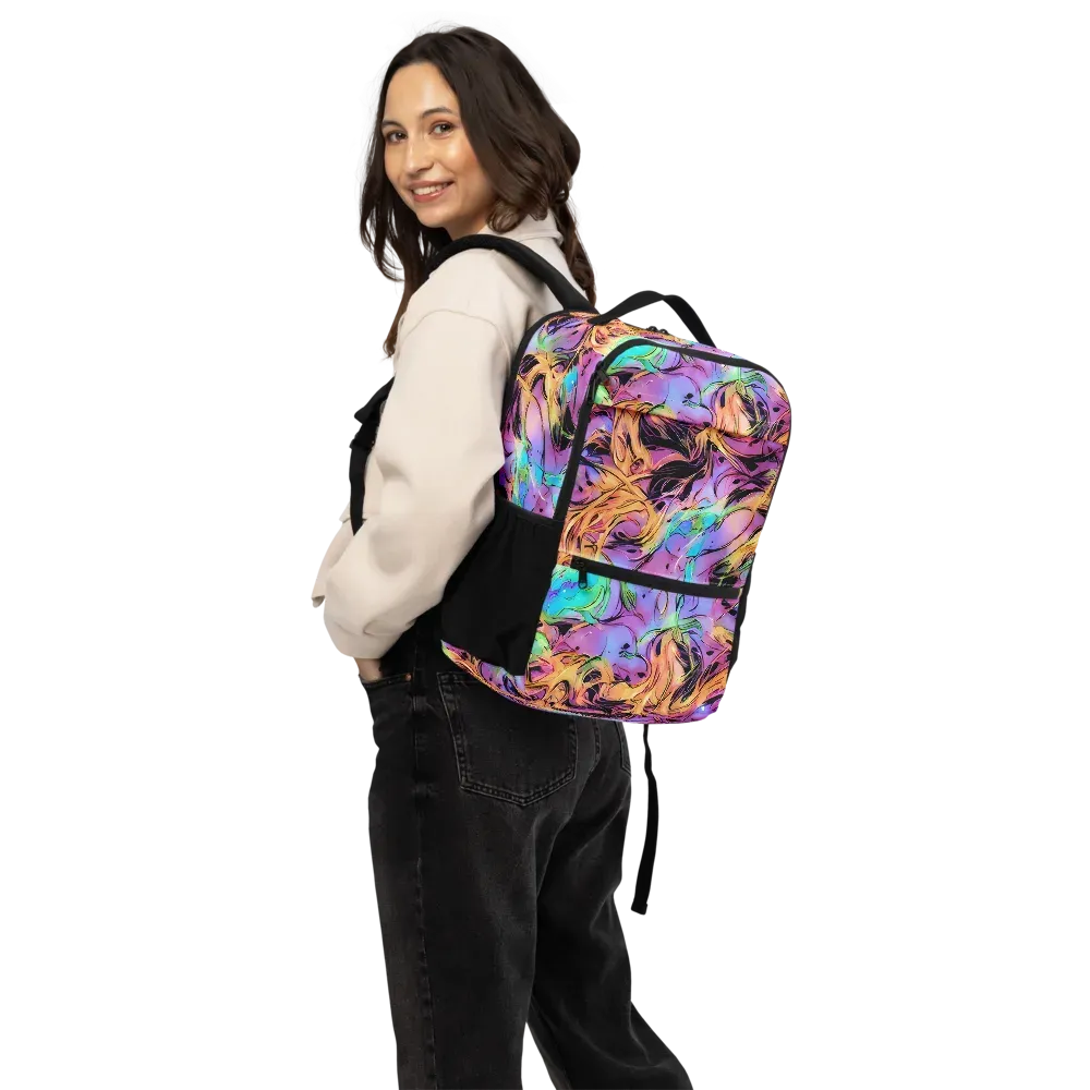 Neon Marigold on Utility Backpack — Back