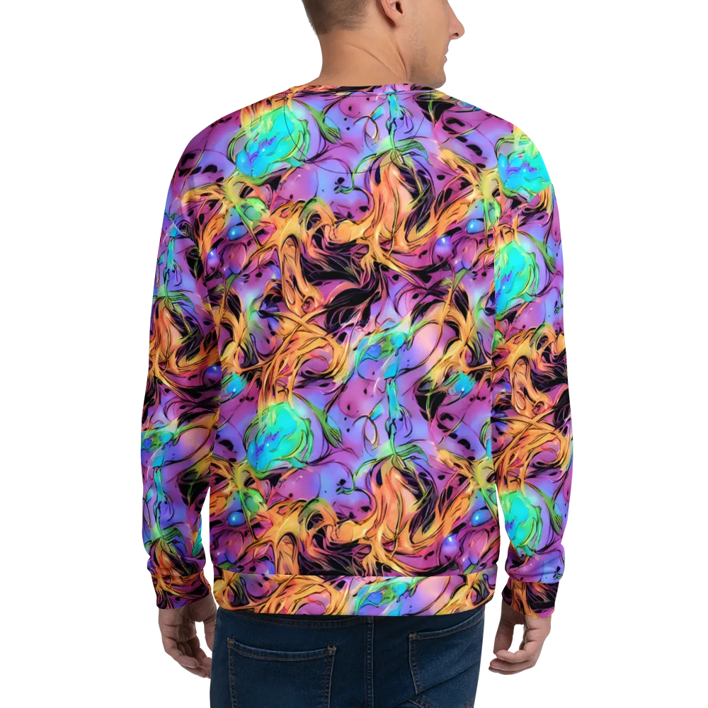 Neon Marigold on Sweatshirt — Back