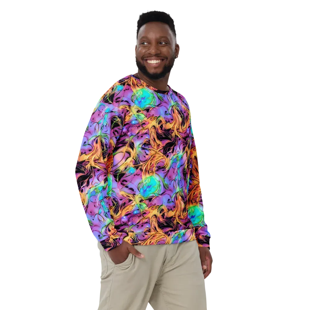 Neon Marigold on Sweatshirt — Front