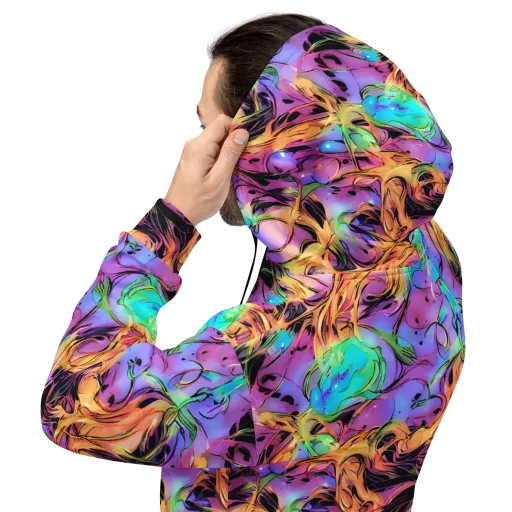 Neon Marigold on a Hoodie
