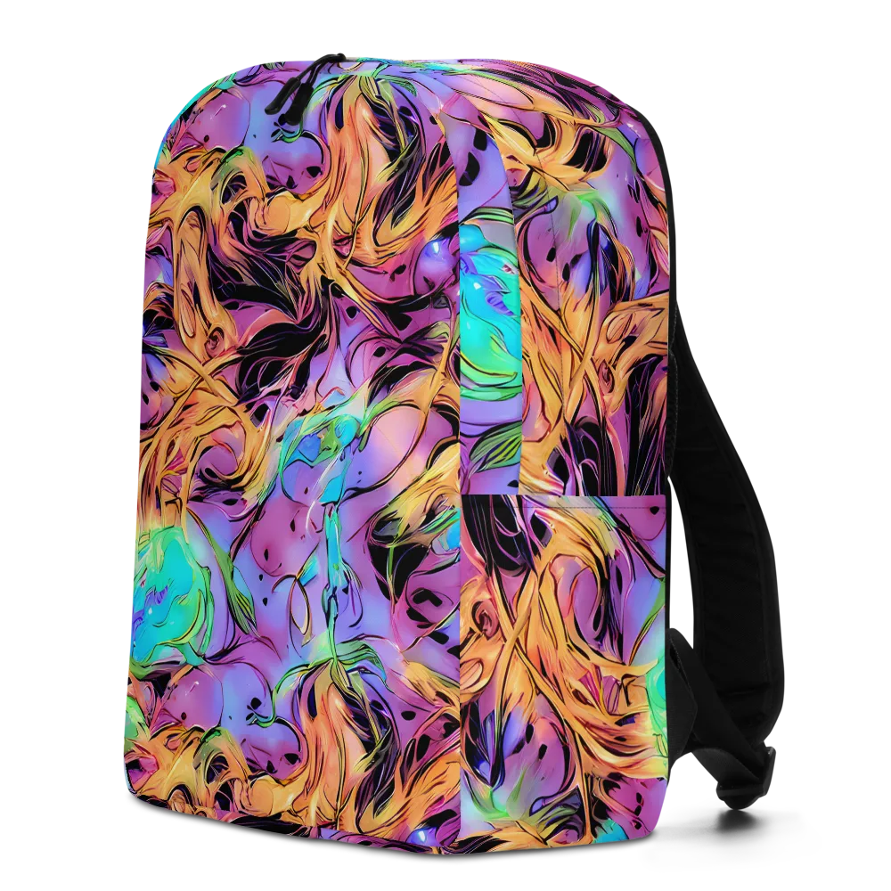 Neon Marigold on Minimalist Backpack — Left